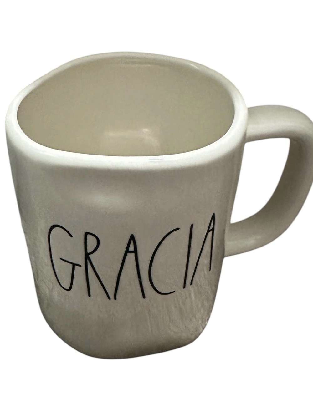 Gracia Rae don White coffee mug